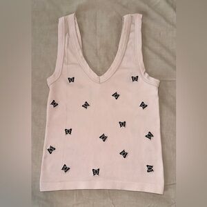 Harper’s Envy Pink Butterfly Tank Top